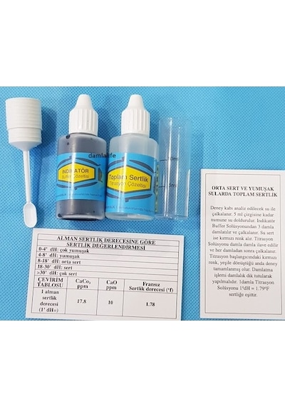 Su Testi Analiz Sıvısı Toplam Sertlik Kiti
