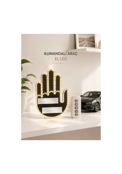Aracınız İçin Eğlenceli Ve Güvenli İletişim: Led Jest Lambası Uzaktan Kuman - Hs08379198-8 Renkli Renkli