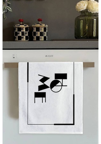 Beyaz Home Yazılı Fırın Mutfak Havlusun11