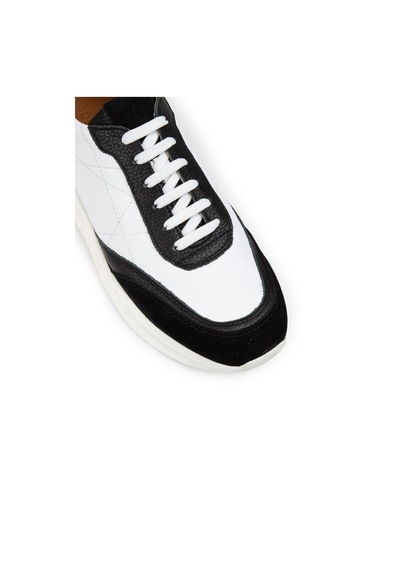 Deery Hakiki Süet Siyah Detaylı Erkek Sneaker Ayakkabı - 01962Msyhp01 Siyah