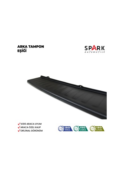 Fiat Doblo 2010-2023 Yıl Aralığı Uyumlu Arka Tampon Eşiği Mat Siyah