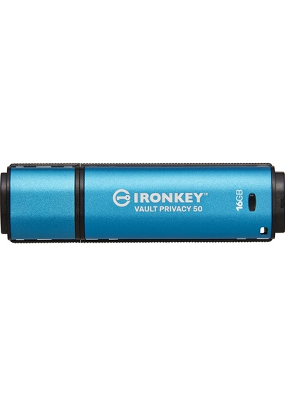 Kingston IronKey Vault Privacy 50 IKVP50/16 GB AES-256 EncryptedF IPS USB 3.2 Bellek