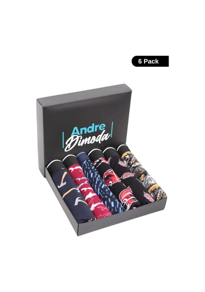 Andredimoda Erkek 6'lı Boxer 1. Sınıf Kumaş Premium Paket Özel Dizayn. Düz Likralı Boxer Şort Çeyizlik Hediyelik Karışık2 Karışık2