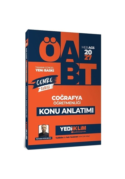 Yediiklim 2027 Öabt Meb-ags Coğrafya Öğretmenliği Konu Anlatımı Cemre Serisi - Ramazan Kocakaya
