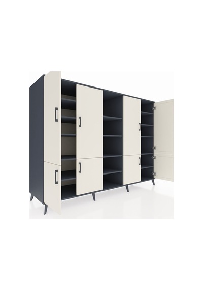 Kronos Dolap 14 Raflı 8 Kapaklı 220x59x163 Antrasit-aytaşı/antras Antrasit-aytaşı/antrasit Kronos Dolap 14 Raflı 8 Kapaklı 220x59x163 Antrasit-aytaşı/antras Antrasit-aytaşı/antrasit