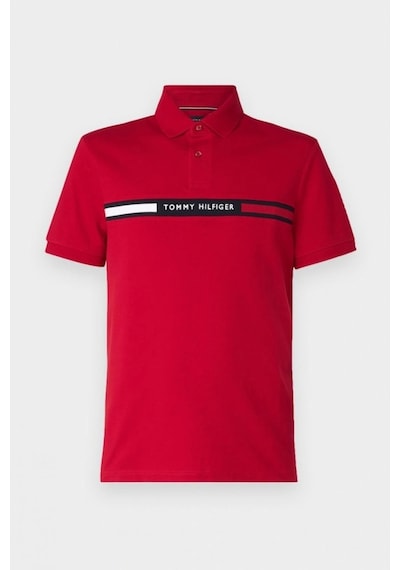 Tommy Hilfiger Erkek Kırmızı Polo Yaka T-shirt Kirmizi Kırmızı