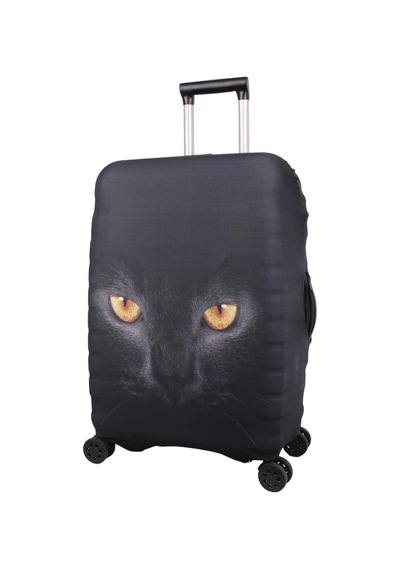 Bagacar Cat Büyük Orta Kabin Boy İçin 3 Lü Valiz Kılıfı Siyah