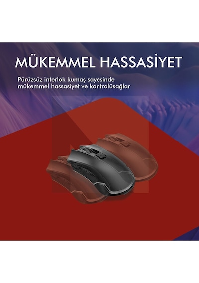 MP05 - 90x40 2xlarge Kırmızı Gaming Mousepad Ev Ofis Oyun