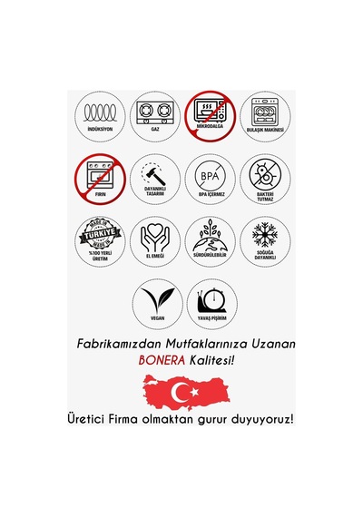 Bonera Nirvana Mega 10 Parça 304 Paslanmaz Çelik Tencere Seti Gold Kulplu Metalik