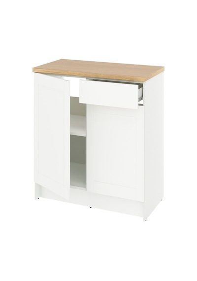 Ikea Beyaz Modern Mutfak Dolabı 120 Cm Dekoratif Beyaz