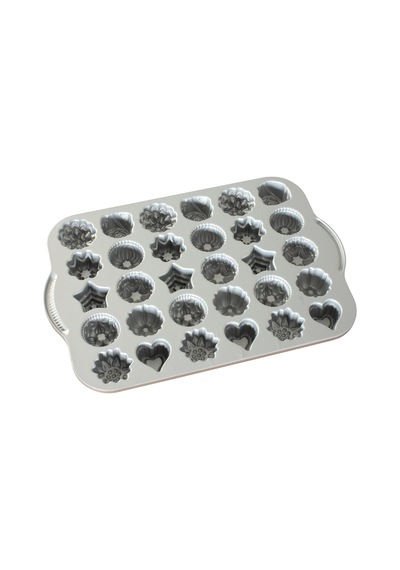 Nordicware 5 Çayı Mini Kek Şekilleri Kalıbı Bronz
