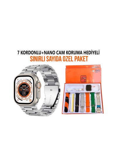 Watch 9 Ultra 7 Kordonlu Akıllı   Saat + Nano Cam (İthalatçı Garantili)