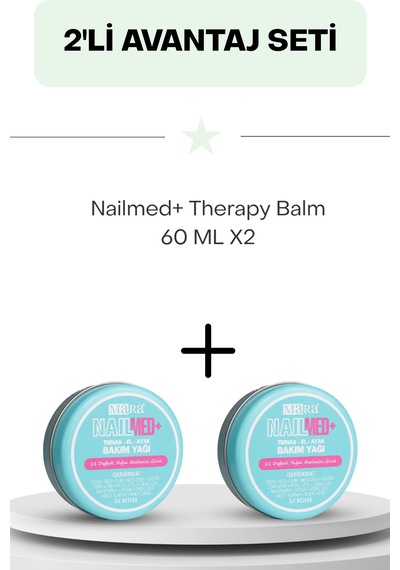 Nailmed+ Therapy Balm 60 Ml İkili Set