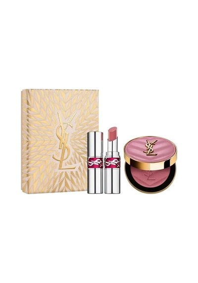 Yves Saint Laurent Make Me Blush + Loveshine Ruj - 44 Nude Lavallière