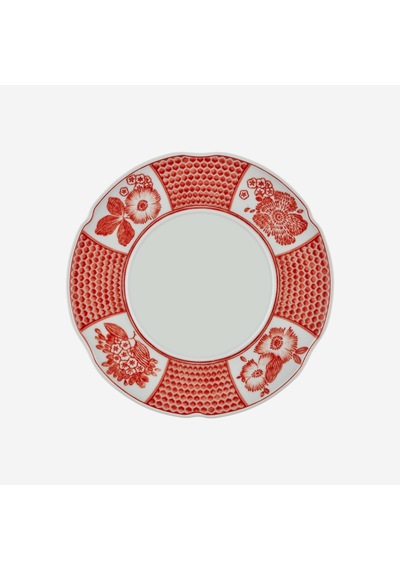 Turuncu Porselen Pasta Tabağı 17 Cm