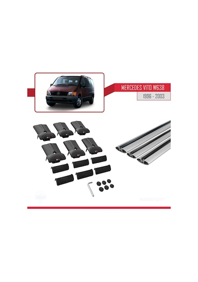 W638 1996-2003 Arası İle Uyumlu Fly Model Ara Atkı Tavan Barı G