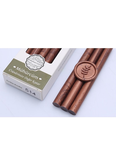 Mühür Mumu Çubuk 11mmx120mm 10 lu Paket Model: 514 BRONZ OKSİT