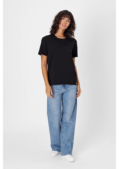 Yapay Zeka Tasarım Sırt Aplike Özel Baskılı %100 Pamuklu Penye Regular Fit T-shirt Vangogh SIYAH