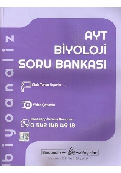 Ayt Biyoloji Soru Bankası Biyoanaliz Yayınları