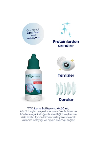 TTO Lens Solüsyonu 6 x 60 ML