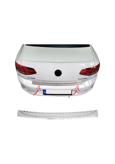 S-Dizayn  Volkswagen Passat B8 Krom Arka Tampon Eşiği 2015 ve Üzeri