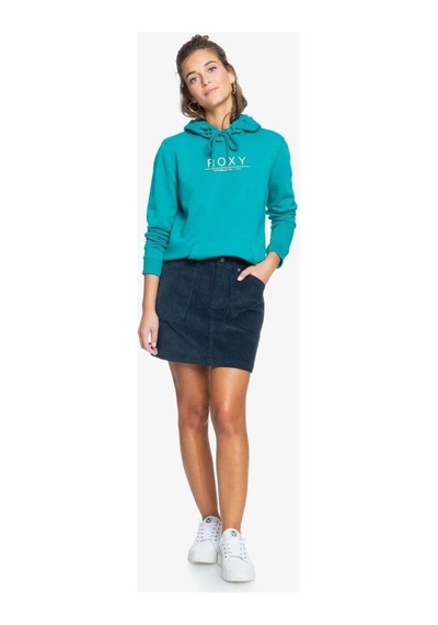 Roxy Day Breaks Hoodıe Brushed Turkuaz Kadın Sweatshırt Erjft04483 Lacivert
