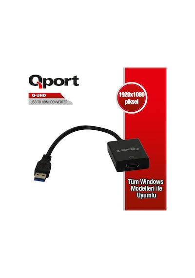 Q-Port Q-Uhd Q-Uhd Usb3.0 = Hdmı Çevirici Adaptör