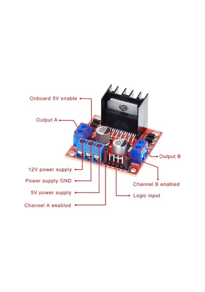 L298n Motor Sürücü Kartı Arduino Uyumlu