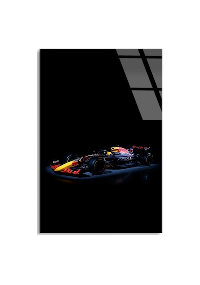 Red Bull Yarış Aracı F1 Cam Tablo Formula 1 Duvar Dekor Deg0845