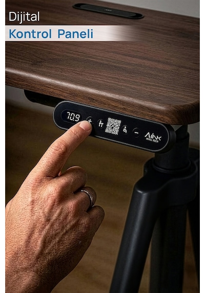 O-flex Oak Yükseklik Ayarlı Çalışma Masası Ceviz