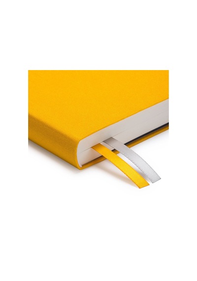 Ohh Deer Kaleido Tasarımı A5 288 Sayfa Kumaş Kapak Günlük Planlayıcı Yellow Daily Planner 12749 Sarı