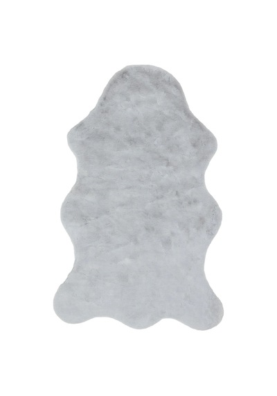 Apex Polo 8702 Gri Peluş Düz Şekilli Halı Gri
