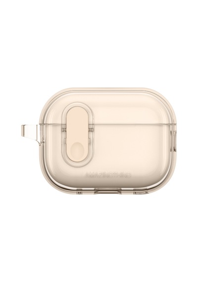 Apple Uyumlu AirPods Pro 2 Kılıf Amazingthing Magnetik Kilit Tasarımlı Minimal Serisi Kılıf Desert Titanyum