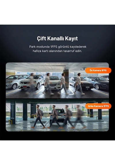 70mai Dash Cam X800 Ön Kamera+rc14 Arka Kamera Siyah 128gb