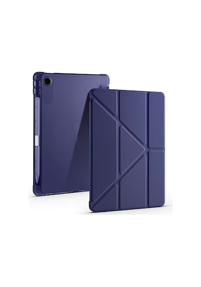 Samsung Galaxy Uyumlu Tab A11 8.7inç X130 Kılıf Kalem Bölmeli Trifolding Case X133 X135 135f Kılıf
