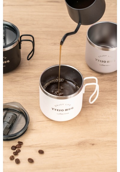 Tyeso Fiery Mug Vakumlu Paslanmaz Çelik Termal Kapaklı 350ml Renkli