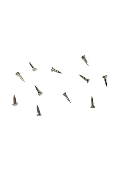 Klips, Menteşe, Ayağı Çivisi 7mm Çelik - Nikel 100gr Beyaz