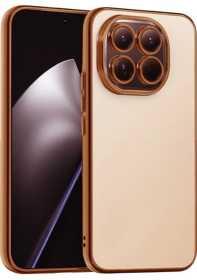 Gld-spt- Newface Xiaomi Mi 15 Razer Lensli Silikon - Çöl Titanyum