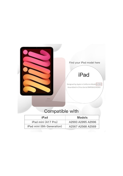 Apple Uyumlu iPad Mini 7 A17 Pro Kılıf Uyku Modlu Smart Pen Slot Charging Case Kapaklı Kılıf Apple Uyumlu iPad Mini 7 A17 Pro Kılıf Uyku Modlu Smart Pen Slot Charging Case Kapaklı Kılıf