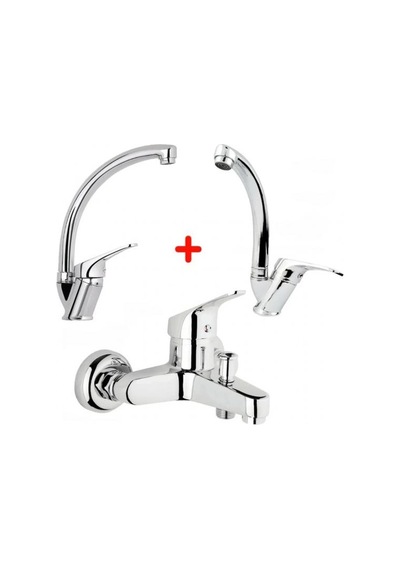 Zenvia Mix Banyo Bataryası Lavabo - Evye 3 Lü Avantajlı Set Znv2026 Çok Renkli