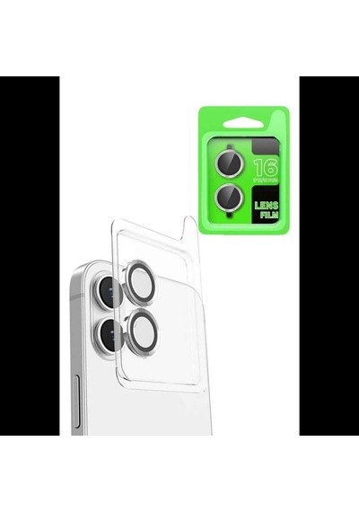 İphone 16 Raze Metal Kamera Lens - Beyaz Diğer