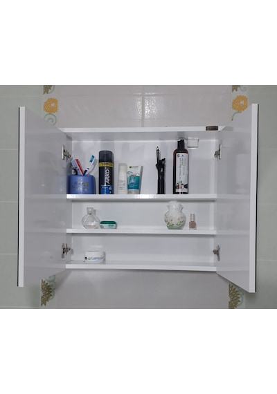 Çift Kapaklı Tam Boy Lavabo Üstü Banyo-Wc Dolabı (Günlük Kargo) (362303334) Beyaz