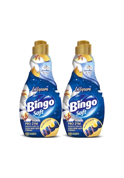 Bingo Soft Çamaşır Yumuşatıcı Konsantre 1440ml Lilyum 2 Li Set 2'li Set