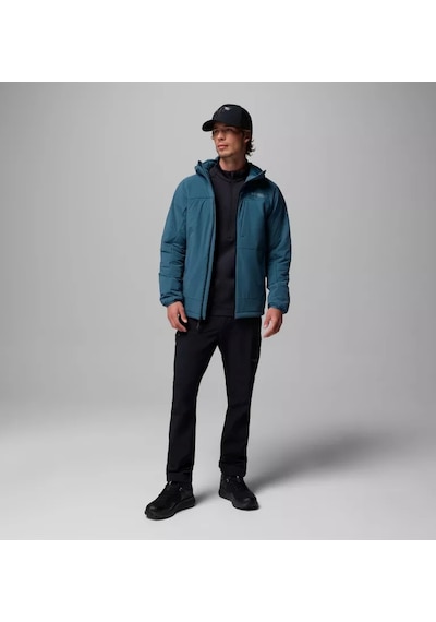 Columbia Silver Leaf Lite Hooded Jacket Erkek Outdoor Softshell Mont Wo0604-429 Mavi