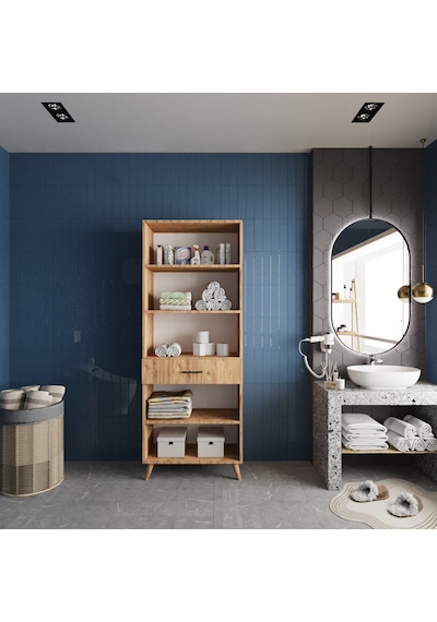 Mavera Çok Amaçlı Dolap Banyo Mutfak Kiler Dolabı Çam Çam Mavera Çok Amaçlı Dolap Banyo Mutfak Kiler Dolabı Çam Çam