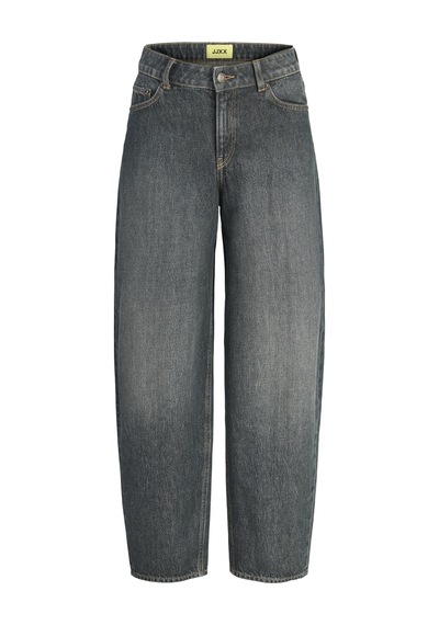 Jack & Jones Kadin Barrel Fit Orta Bel Jean - Fuji - 12303526 Siyah