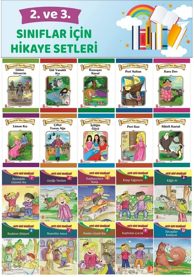 2.ve 3.sınıflar İçin 20 Li Hikaye Seti 48-64 Sayfa