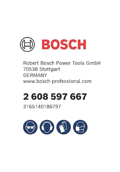 Professional Matkap Ve Kırıcı Delici Uçları, Taş Ve Beton, Gri, 1 Adet