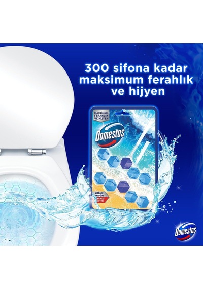 Wc Blok 5'li Güç Tuvalet Bloğu Okyanus Ferahlığı Maksimum Hijyen 100 G