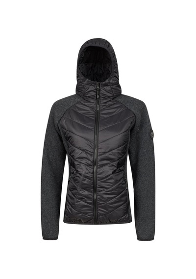 2as Lisa Kadın Kapşonlu Tam Fermuarlı Sweat Siyah Siyah